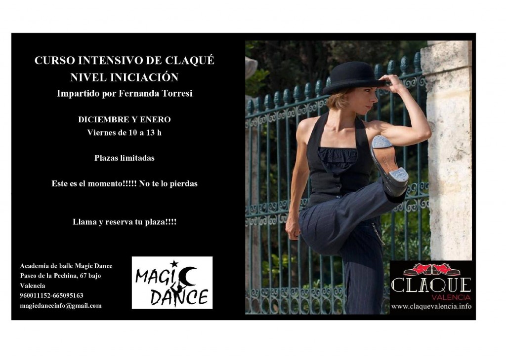 Diciembre y enero, curso intensivo de claqué iniciación en Magic Dance