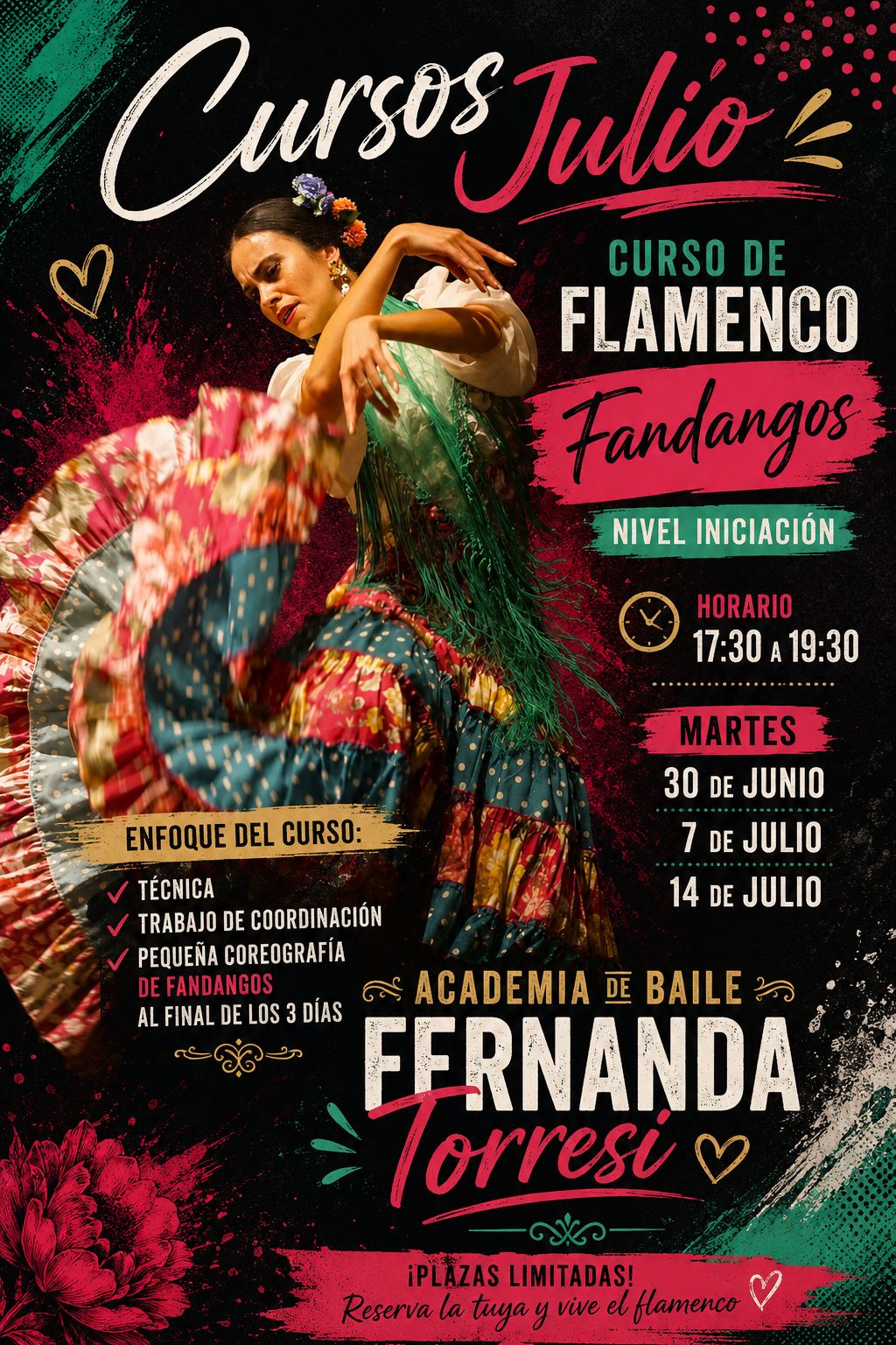 Taller de Flamenco por Fandangos en Valencia | Academia de Baile Claqué Valencia