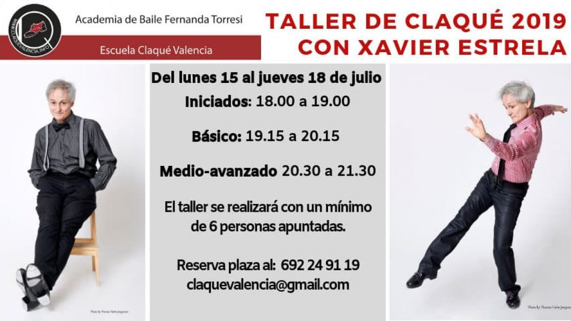 Talleres de Claqué en Valencia con Xavier Estrela